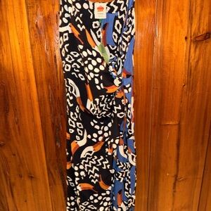 FARM Rio toucan wrap dress